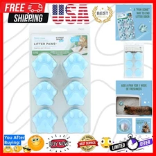 Citrus Magic Litter Paws: 6-Pack Pet Odor Eliminators with Fresh Linen Scent