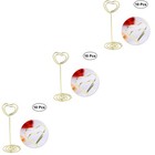  30 stücke 8.5cm Tischnummer Inhaber Herzförmige Foto Halter Ständer Platzieren