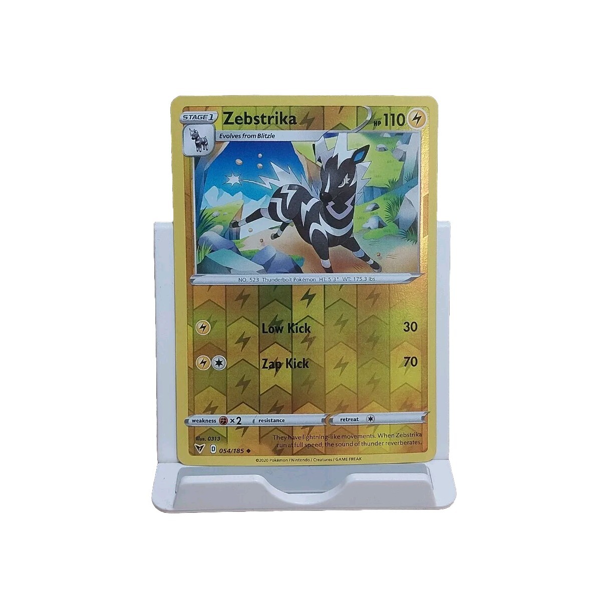 Zebstrika 054/185 Reverse Holo Vivid Voltage Pokemon Card