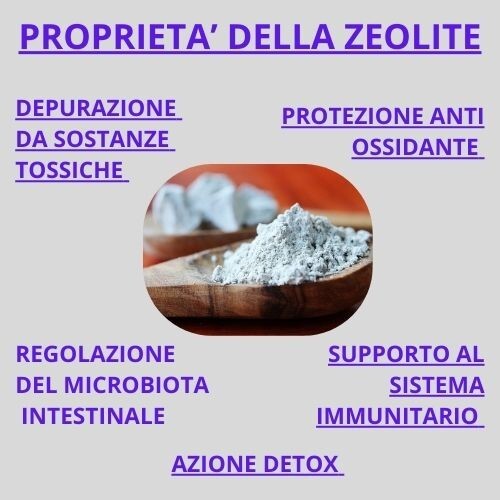 Zeolite attivata 240 gr. PROMOZIONE ULTIMI PEZZI trattamento dei metalli pesanti - Foto 3 di 8