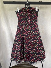 Windsor Cherry Print Tube Dress Teen  Size 7