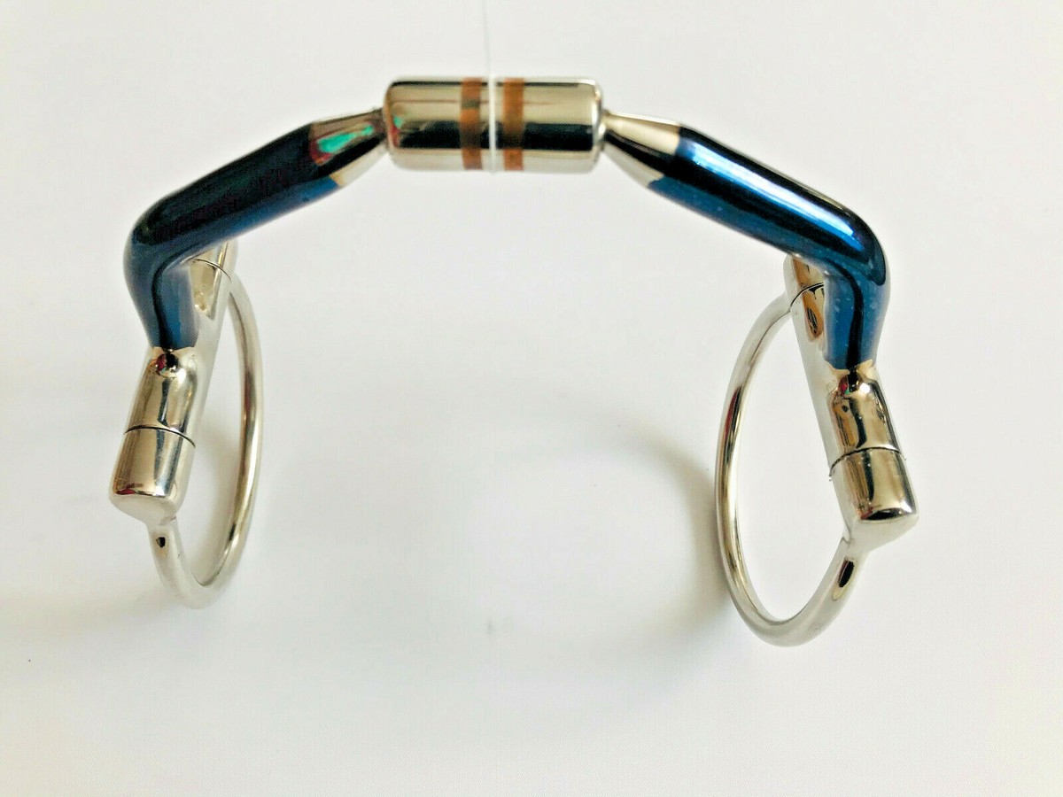 Shires Universal Gag Bit With Roller Link | Horse Bit| Blue Sweet Iron | 3 Sizes