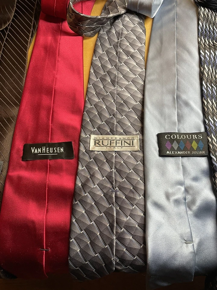 Lote de 7 corbatas variadas para hombre de diferentes diseñadores Foto 2 de 4