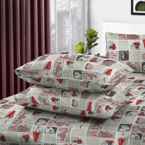 4PCS 100% Egyptian Cotton Printed Duvet Cover Set Quilt Double King Bedding Sets - Picture 44 of 69