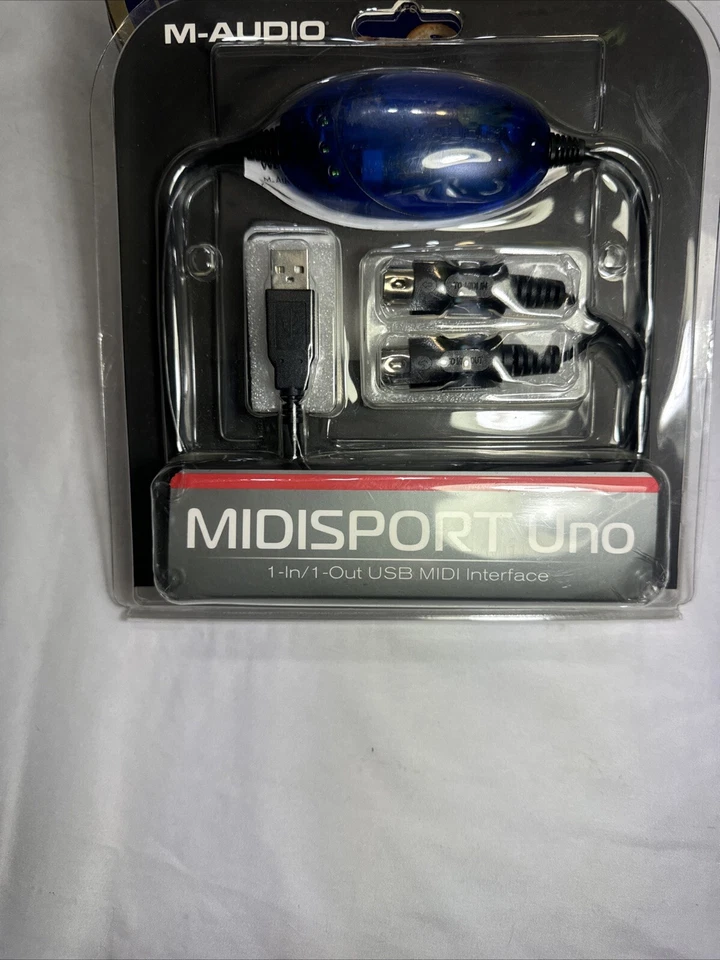M-Audio MIDIsport UNO 1-in/1-out USB MIDI Interface 16 MIDI Channels -A1 - Image 2 of 4