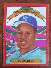 BO JACKSON ROYALS 1990 DONRUSS DIAMOND KINGS BASEBALL CARD #1