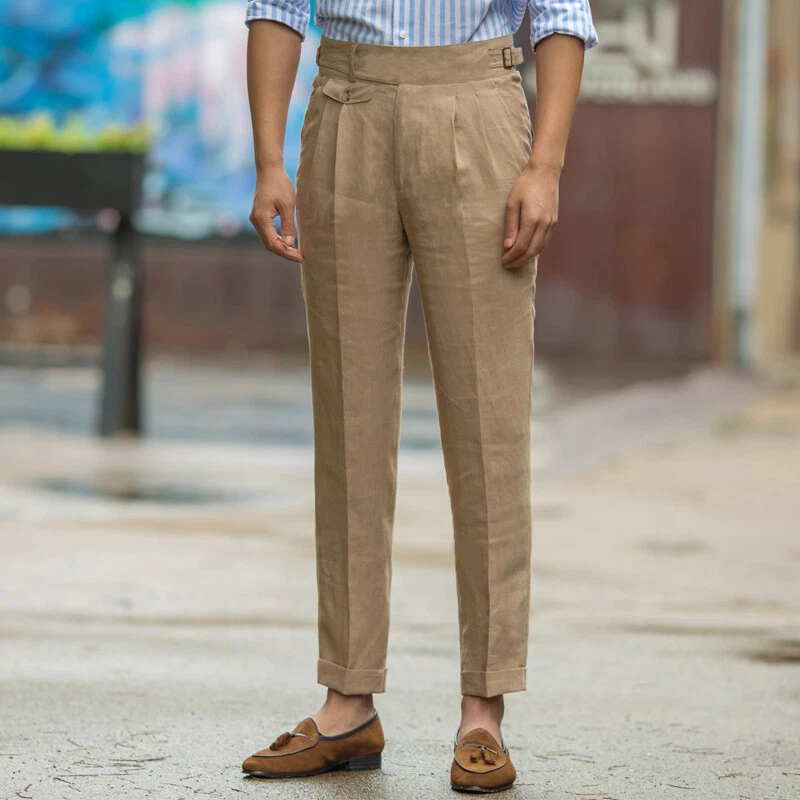 Business casual linen pants sale