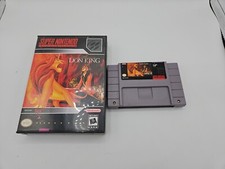 The Lion King SNES Super Nintendo Cartridge In Plastic Snap Case Video Game VTG