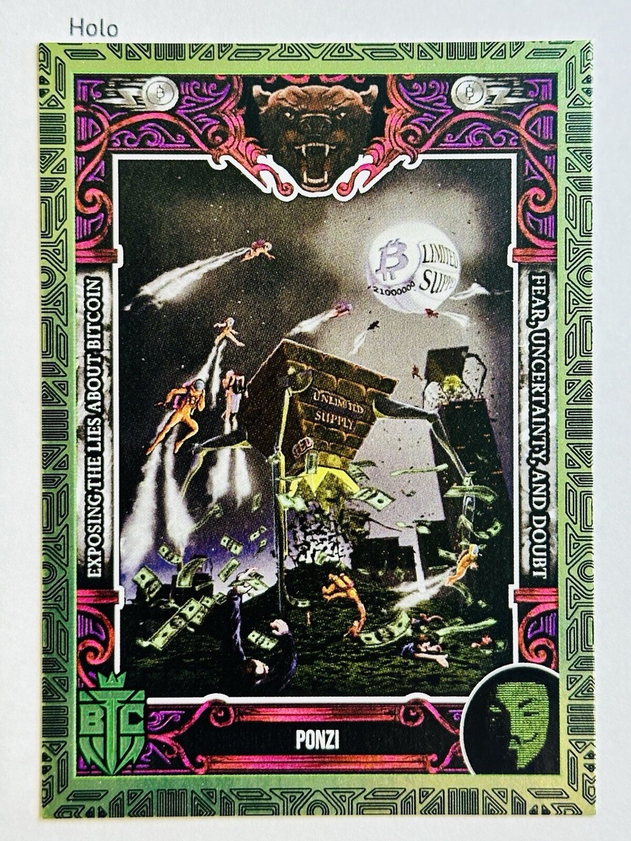 PONZI #40 2024 Bitcoin Trading Cards Spirit Of Satoshi BTC-TC HOLO /445 |  eBay