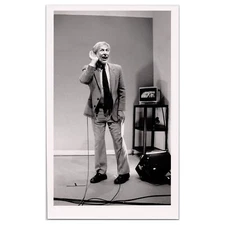 TV Personality Listening - Green Screen Monitor - 1970s - AV Cart - Studio Set