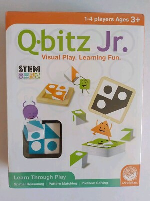 Q-Bitz Jr. Learning Game by Mindware BRAND NEW, SEALED