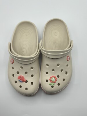 CROCS Stucco Melon Tan Crocband Clog Slip On Rubber Clogs Mens