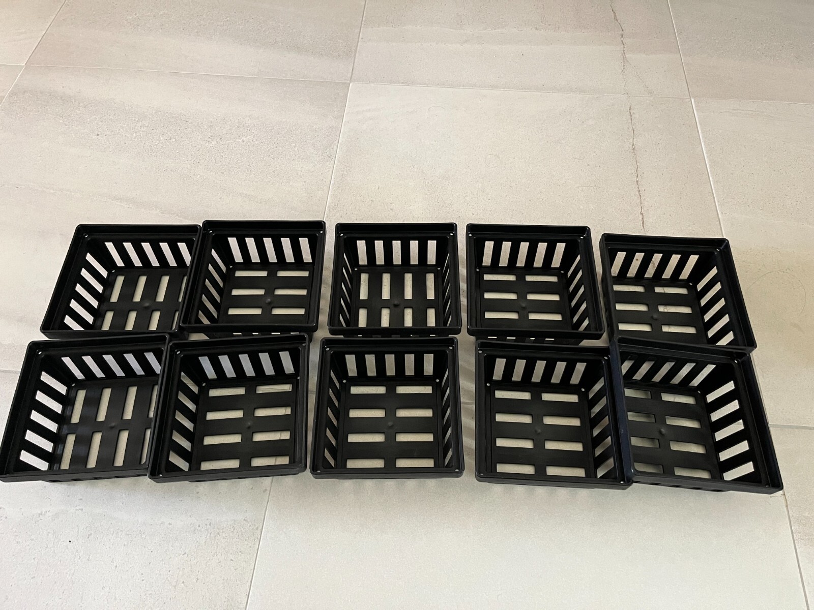 Plastic Orchid Square Pots Vanda Basket Black Pots for Orchids or Pot