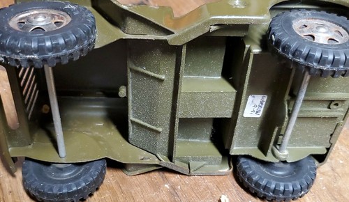 Vintage 1960's Tonka Toys Pressed Steel Military Army Jeep Truck Model GR2-2431 - Picture 8 of 8