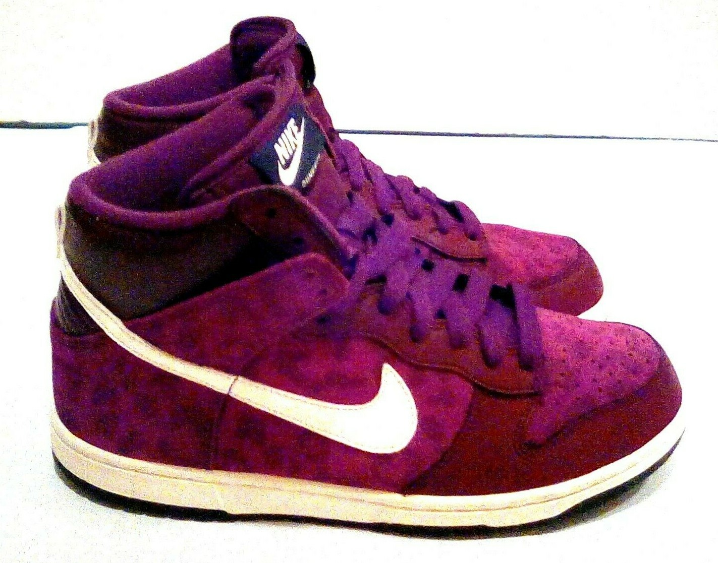 2012 Nike 342257 613 Dunk High AS Leopard Print Dark Red Bordeaux Sneaker  8.5 | eBay