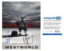 Angela Sarafyan & Lisa Joy "Westworld" AUTOGRAPHS Signed 8x10 Photo ACOA