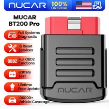 2025 MUCAR BT200PRO OBD2 Scanner Code Reader Full System Car Diagnostic Tool