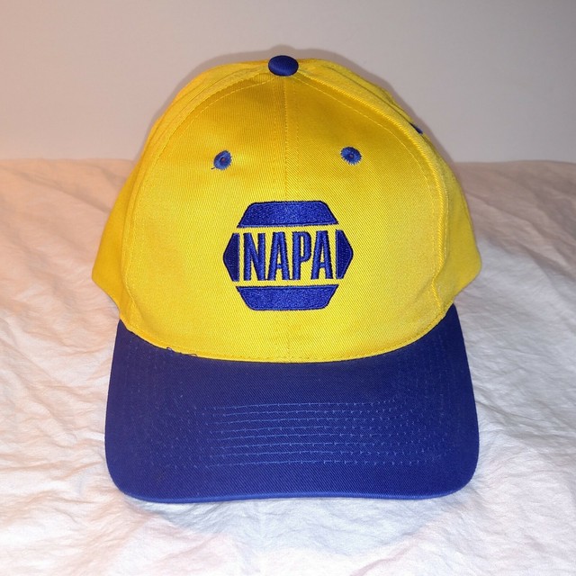 Napa Auto Parts Hat Cap 2000 75th Anniversary Yellow Blue eBay