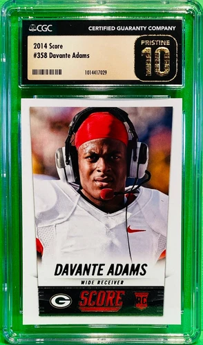 2014 Score #358 Davante Adams CGC Pristine 10 NFL