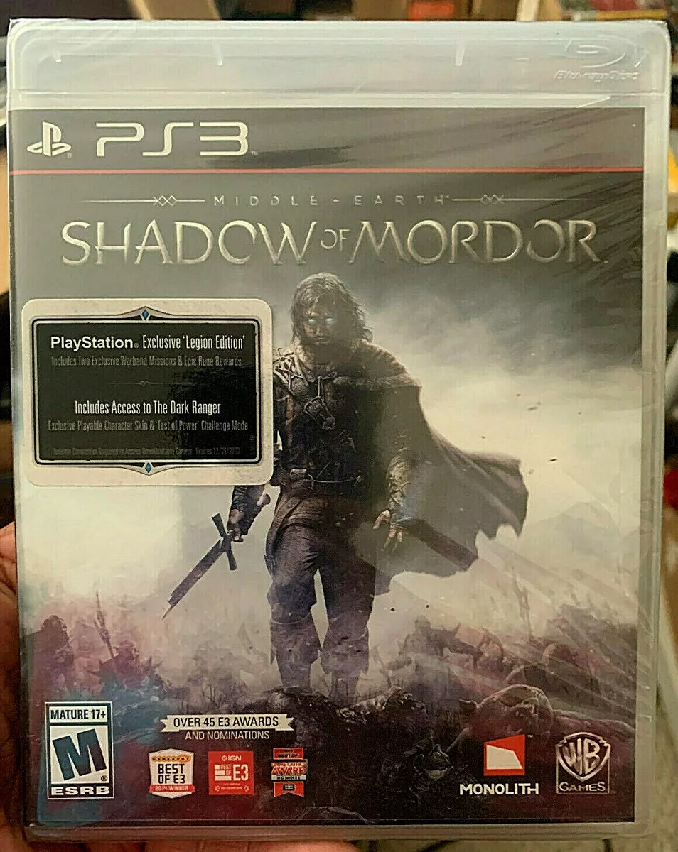 Middle Earth Shadow of Mordor PS3