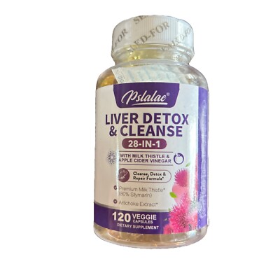 Liver Detox And Cleanse 28 In 1 Pslalae 120 Capsules Exp 11/2025