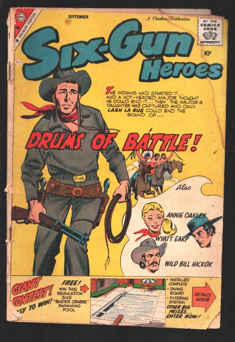 Six-Gun Heroes #53  1959 - Charlton  -G - Comic Book