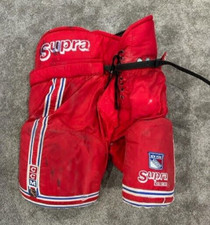 1997 Jeff Beukeboom New York Rangers Game Used CCM NHL Hockey Pants Photomatched