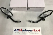 Allmakes 4x4 Land Rover Series 1, 2 & 3 Round Wing Mirror & Stalk Set x 2 562912