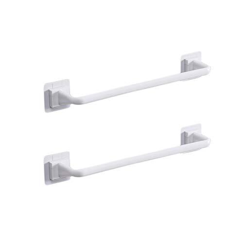 Self Adhesive Towel Bar No Drill Hand Towel Hanger for Bathroom Large White - Picture 2 of 8