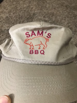 Sam/'s BBQ Ribs Pork Butt Brisket Pig Bacon Tan SnapBack Baseball Cap