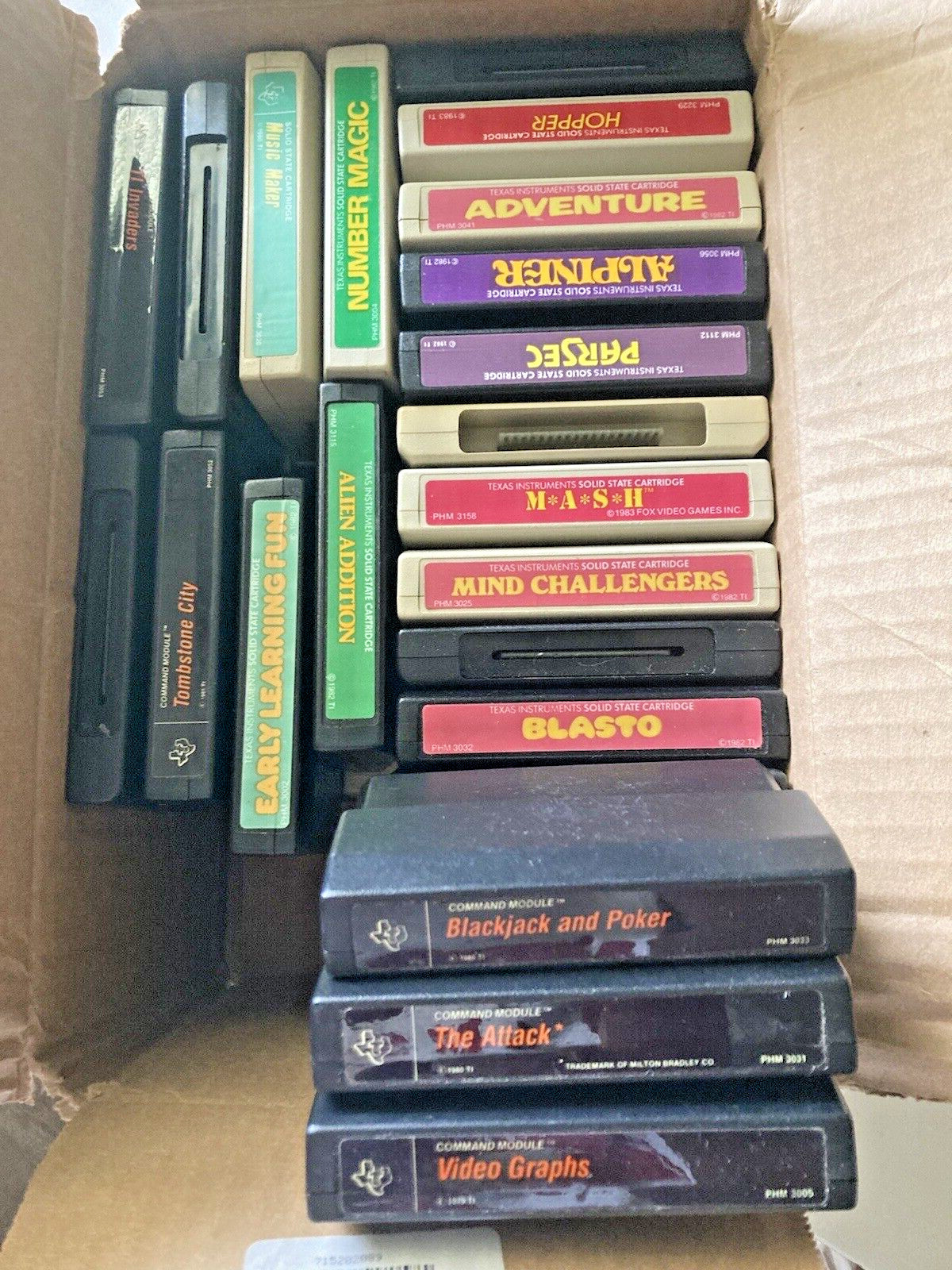 TI-99/4A Cartridges Games Productivity No Manual Cartridge Only Tested ...