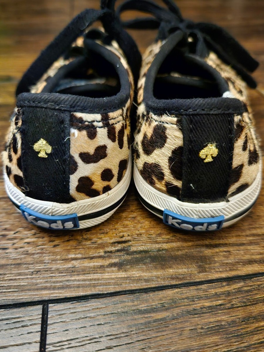 Kate Spade x Keds Leopard Print Sneaker Shoes (Toddler 11) Girl Cheetah Fur