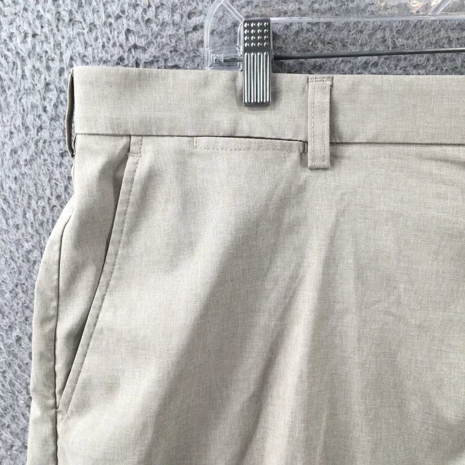 Grand Slam Chino Short Mens 40 (actual 41x10) Beige High Rise Flat Front Zip Fly - Image 4 of 4