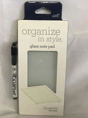 ACCO BRANDS Quartet Dry-Erase Glass Note Pad w/ Dry-Erase Marker (1) 4" x 8" (32311)