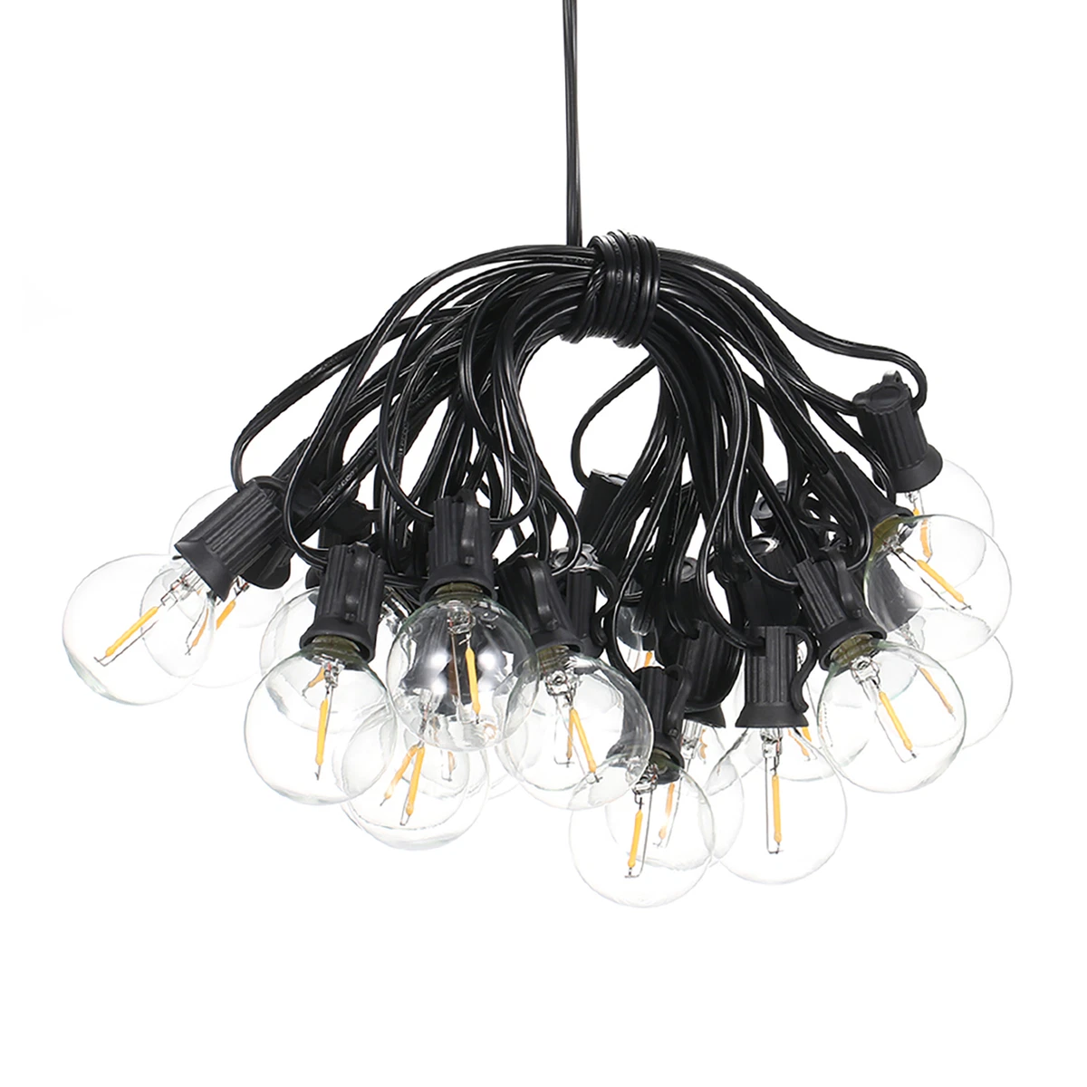 Tomshine Solar Powered G40 String 7.62m 25ft 25 Sockets E0Q3 eBay