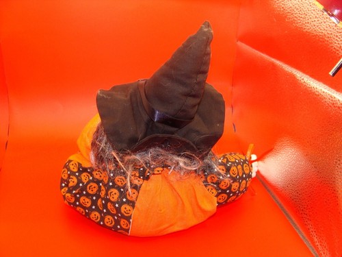 Hexe Halloween Regalsitter ~ Sitzsack ~ 17"" ~ Sehr guter Zustand ~ - Bild 6 von 6