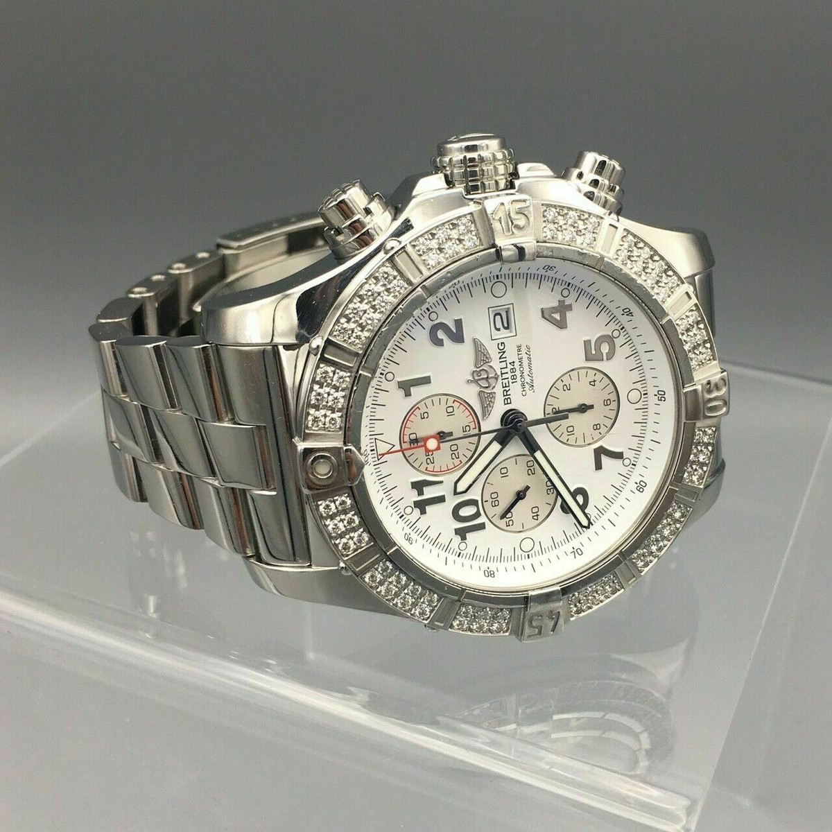 Breitling Super Avenger Chronograph with Diamond Bezel - A1337053