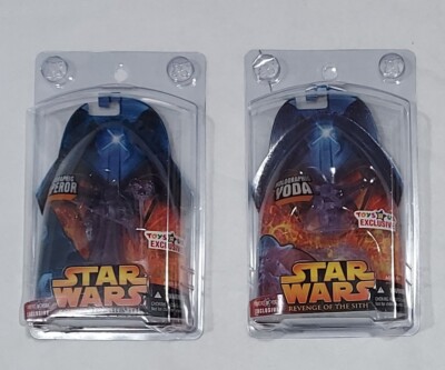 Star Wars Revenge of the Sith Holographic Yoda & Emperor Toys ''R'' Us Exclusives!