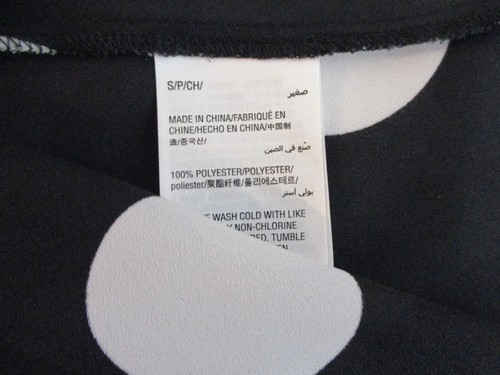 I.N.C International Concepts Women's Top Size S Multicolored Polka Dot V Neck - Picture 4 of 5
