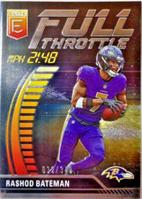 2023 Donruss Elite Football RASHOD BATEMAN Full Throttle Insert SP #/349 RAVENS