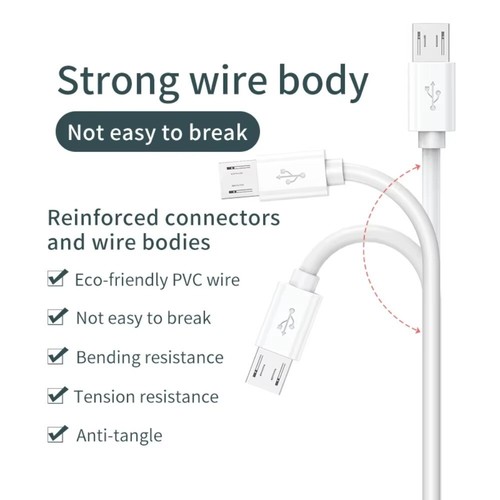 1m-14m Extra Long Micro USB Fast Charging extended line Cable for Phone Camera - Picture 3 of 7