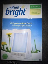 NatureBright SunTouch Plus Light and Ion Therapy Lamp New Open Box Works 