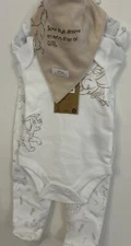 Mothercare 1 -3 Months 3 Pc Disney Starter Set~ Sleepsuit, Body & Bib Set