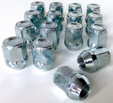 Set of 16 x M12 x 1.5, 21mm Hex, taper Car wheel nuts lugs bolts