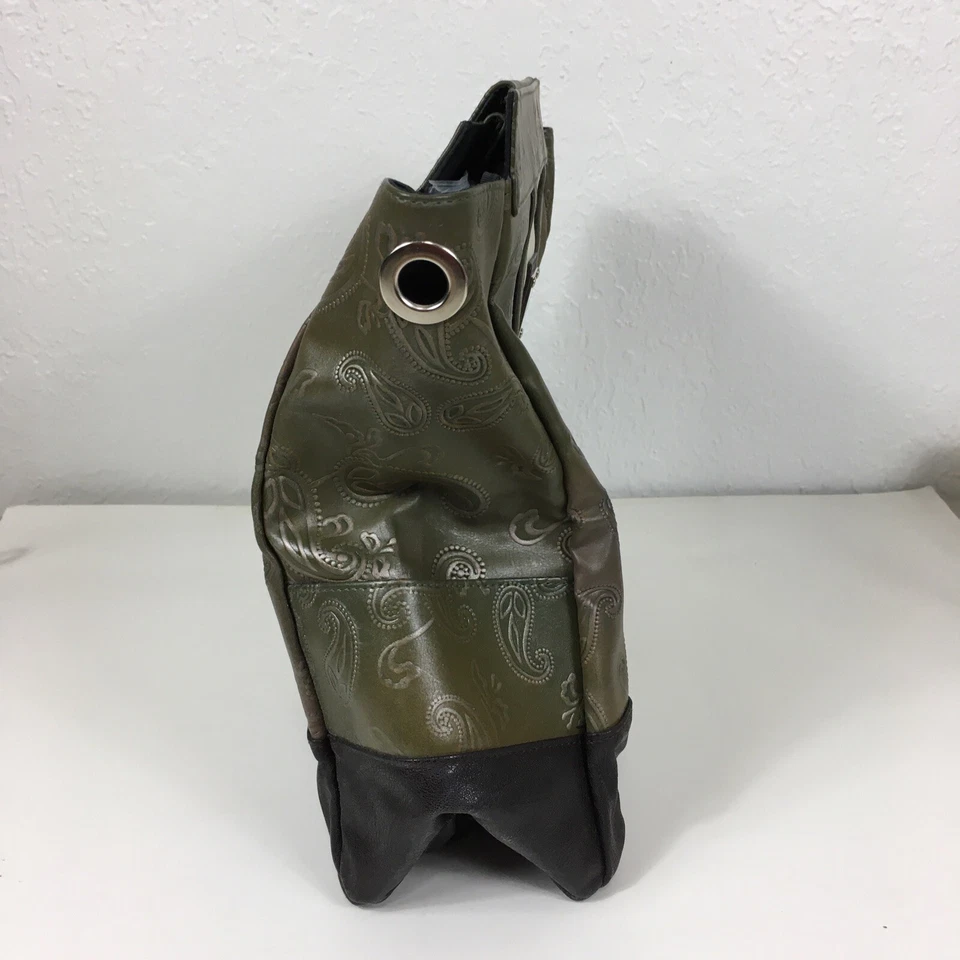 Bolso Miche Erin Estilo Cartera Concha Falda Cubierta Prima Talla Iridiscente Verde Cachemira Foto 4 de 4