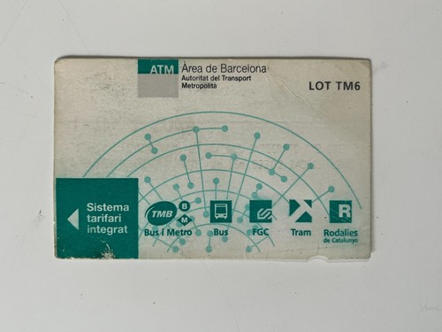 Barcelona - Spain - Metro / Bus Ticket 2011