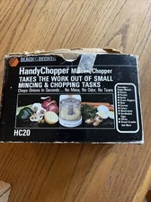 Black & Decker Small Handy Chopper Mincer HC20 Food Processor Vintage 1987 