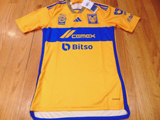 NWT ADIDAS 2023-24 TIGRES UANL FOOTBALL SOCCER AEROREADY JERSEY SIZE XS