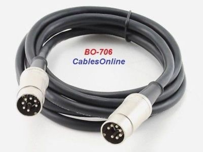 6 ft DIN-7 M/M In-and-Out Audio Cable