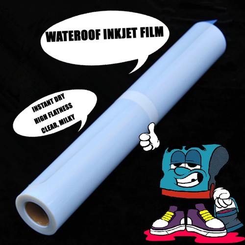 Waterproof Inkjet Instant-Dry Silk Screen Printing Transparency Film 30"x100ft - Picture 1 of 12